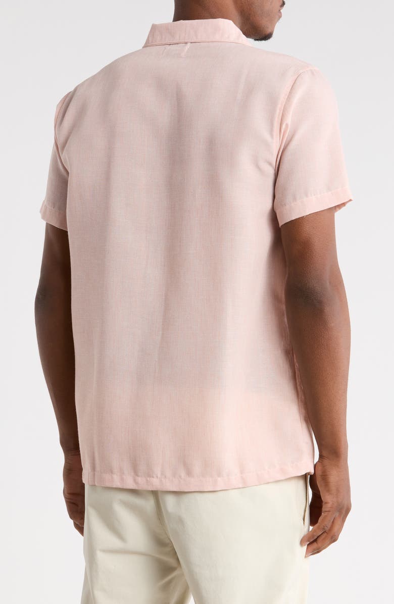 Hurley Yarn Dye Textured Short Sleeve Shirt, Alternate, color, Beach Clay