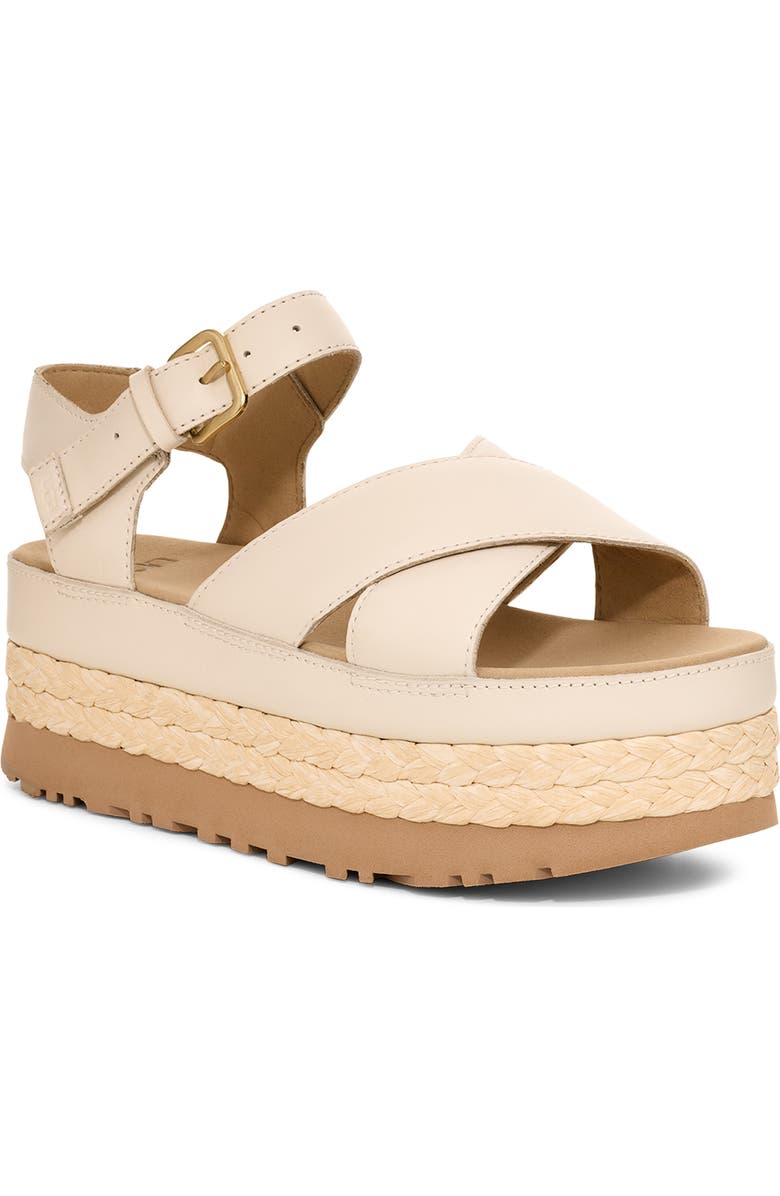UGG<sup>®</sup> Aubrey Ankle Strap Platform Sandal, Main, color, Jasmine