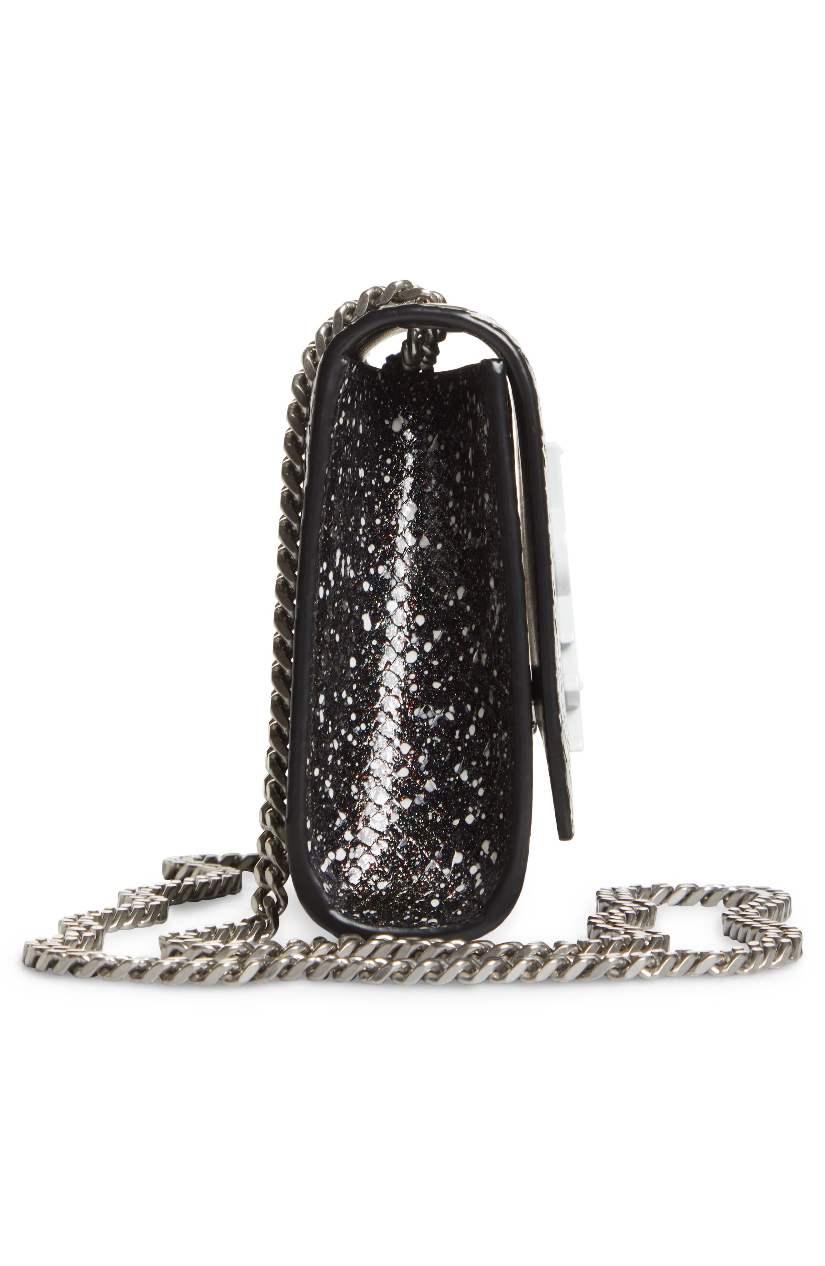 Saint Laurent Small New Kate Snake Embossed Leather Shoulder Bag, Alternate, color, 