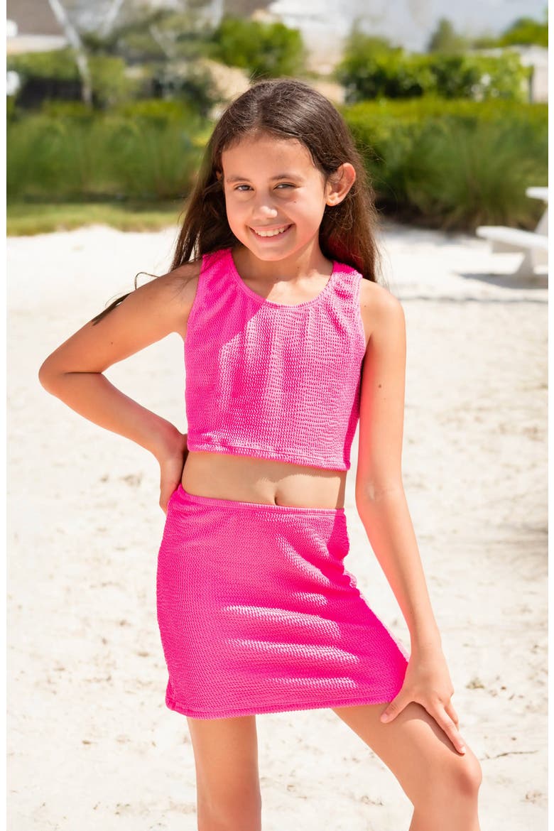 Crinkle Skirt, Alternate, color, Fuchsia