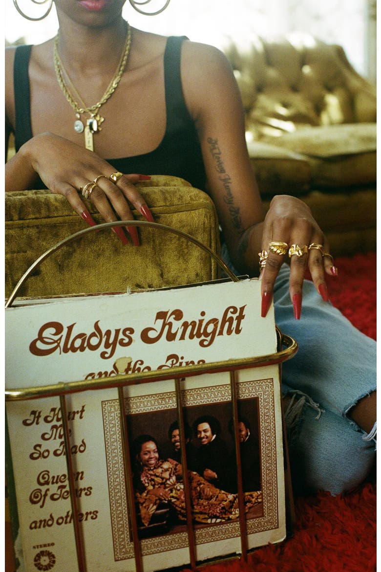 The Legacy Cartouche x The Vic Styles Necklace, Alternate, color, Gold