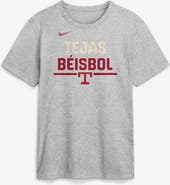 Nike Men's Nike Heather Gray Texas Rangers City Connect Stacked Team Phrase T-Shirt