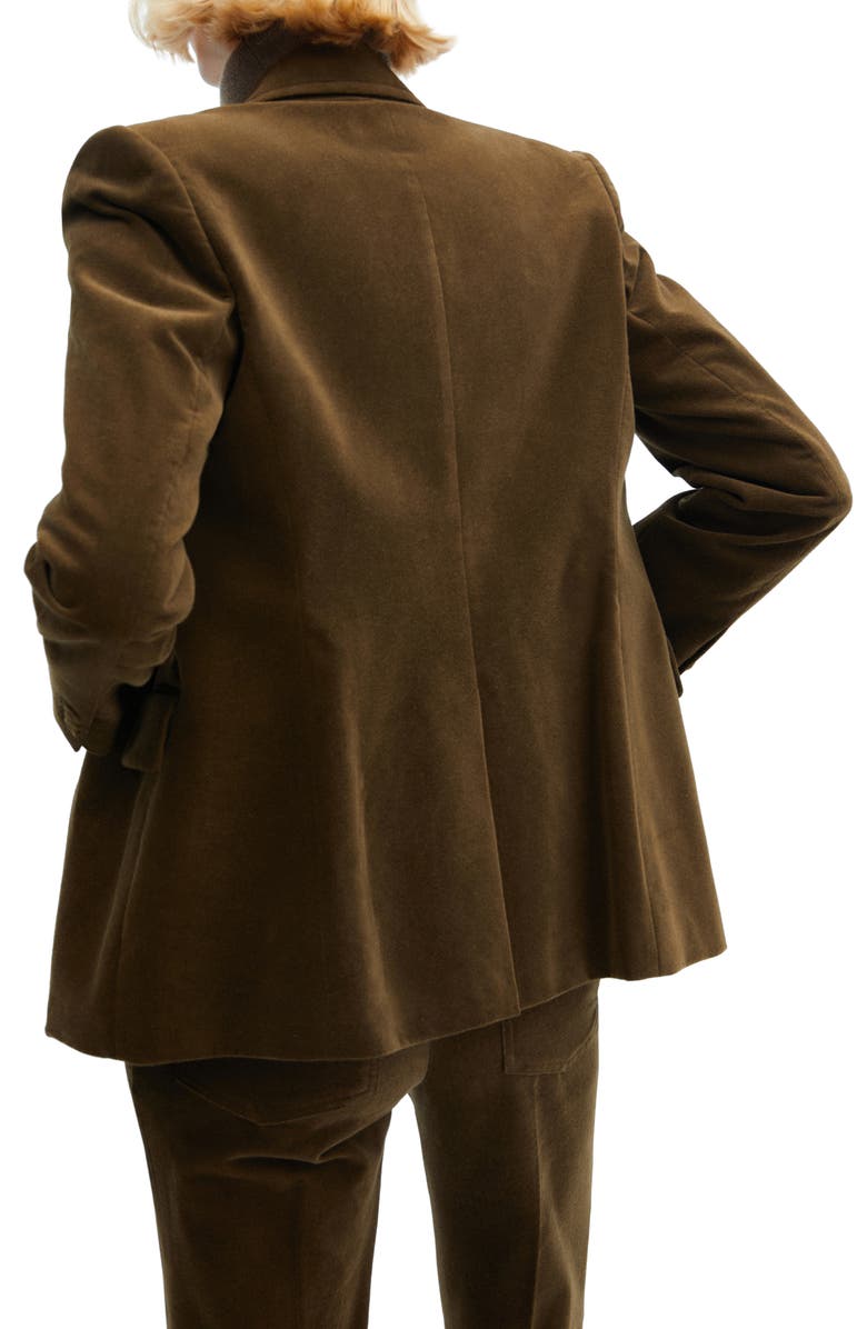 MANGO Velour Blazer, Alternate, color, 