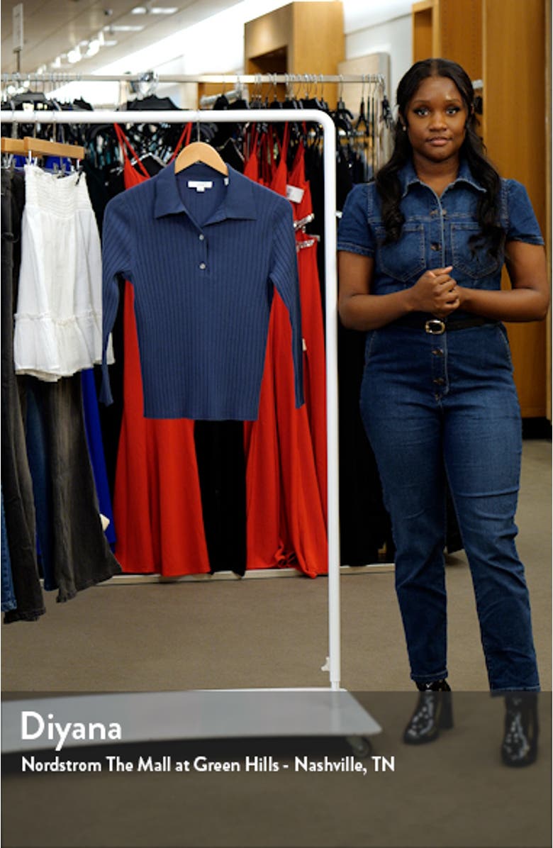 Textured Jacquard Button-Up Top, sales video thumbnail