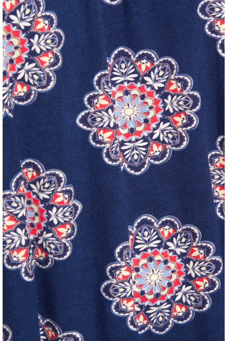Off the Shoulder Top, Alternate, color, NAVY/ RED