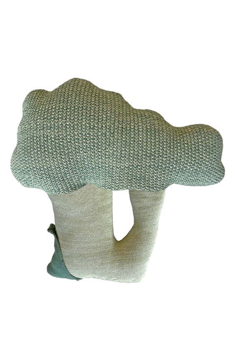Brucy the Broccoli Knit Accent Pillow