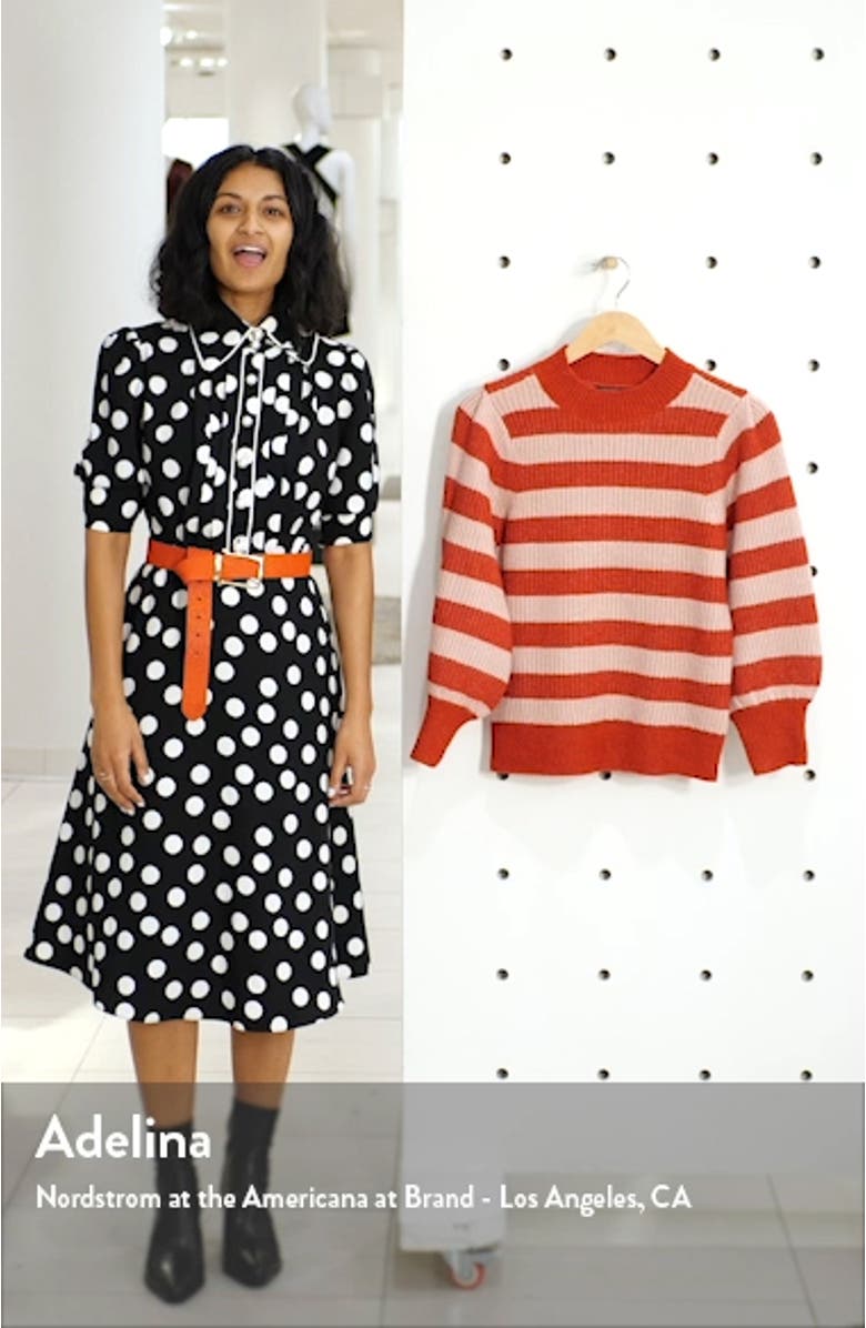 x Atlantic-Pacific Blouson Sleeve Sweater, sales video thumbnail