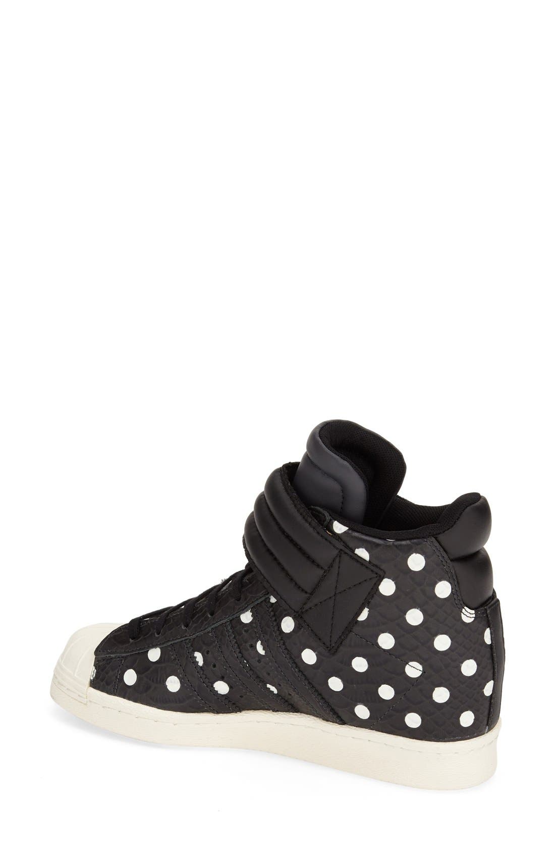 adidas 'Superstar Up Strap' Hidden Wedge Sneaker, Alternate, color, 