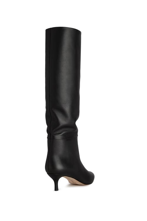 Neil J. Rodgers Eva Slouch Boot In Black Nappa