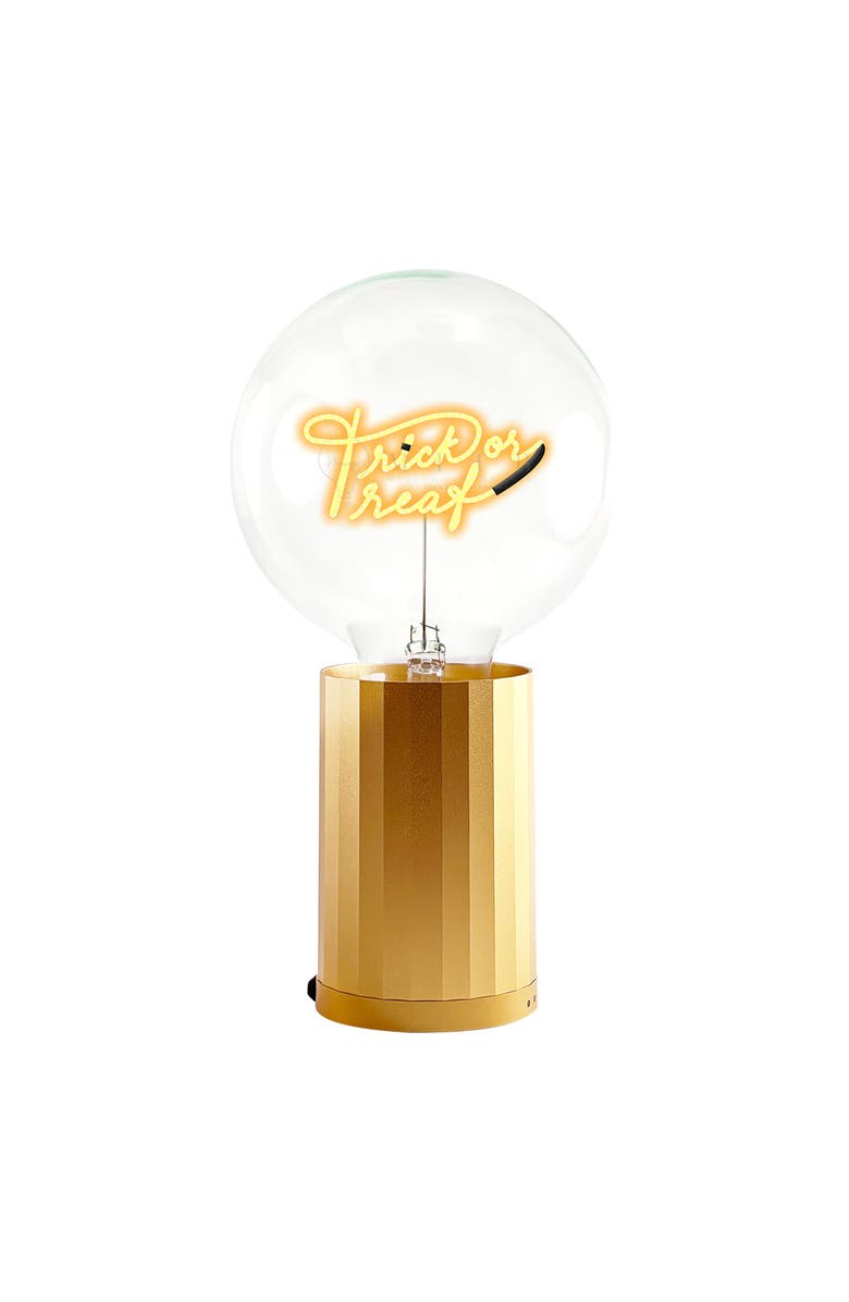 MITB Trick Or Treat Portable Table Lamp, Main, color, Gold