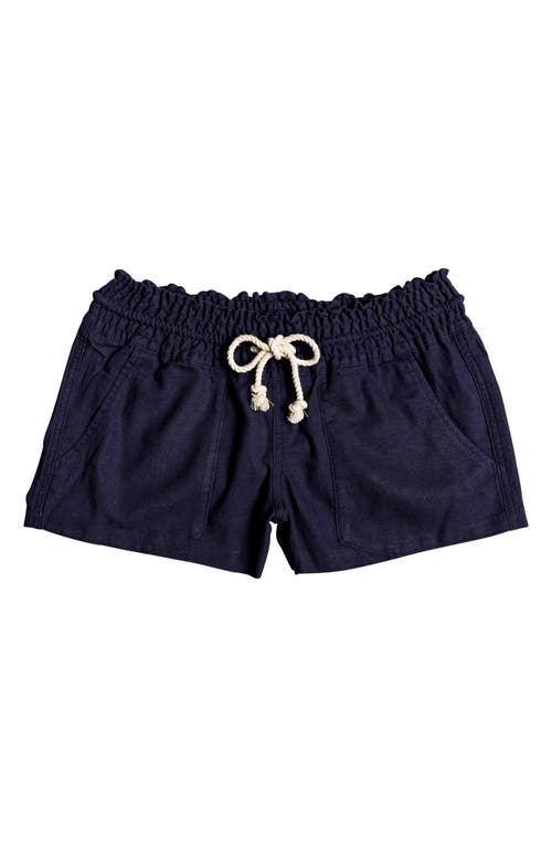 ROXY ROXY OCEANSIDE COTTON DRAWSTRING SHORTS