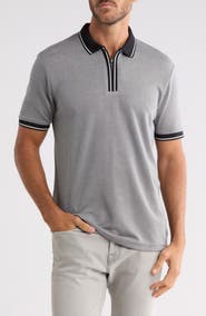 DENIM AND FLOWER Contrast Trim Polo