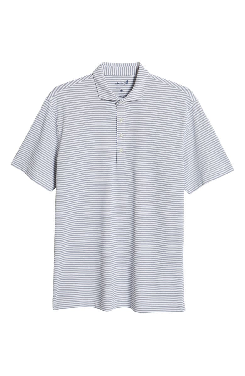 johnnie-O Stetsons Stripe Performance Polo, Alternate, color, Navy