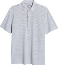 johnnie-O Stetsons Stripe Performance Polo