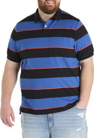Harbor Bay by DXL Big & Tall Rugby Striped Polo Shirt