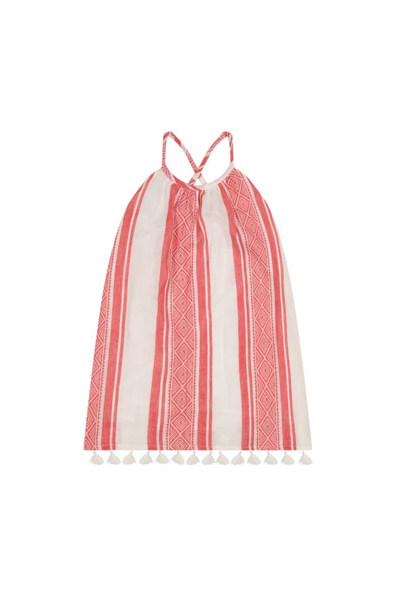 Mini Chantal Girls Dress, Main, color, Red