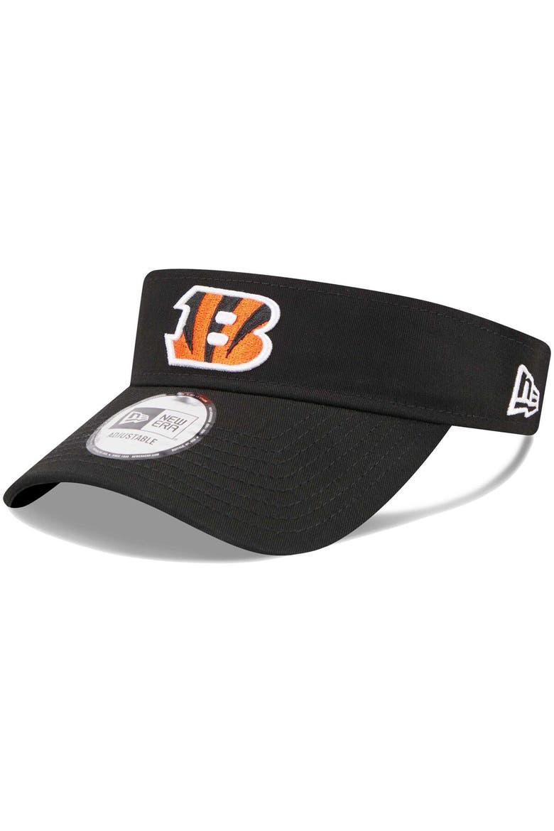 Men's New Era Black Cincinnati Bengals Main Adjustable Visor, Main, color, Black