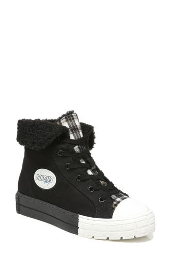 Circus Ny By Sam Edelman Circus By Sam Edelman Sophi Faux Fur Sneaker In Black Multi