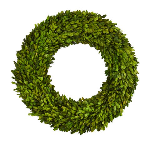 24-in Preserved Boxwood Wreath