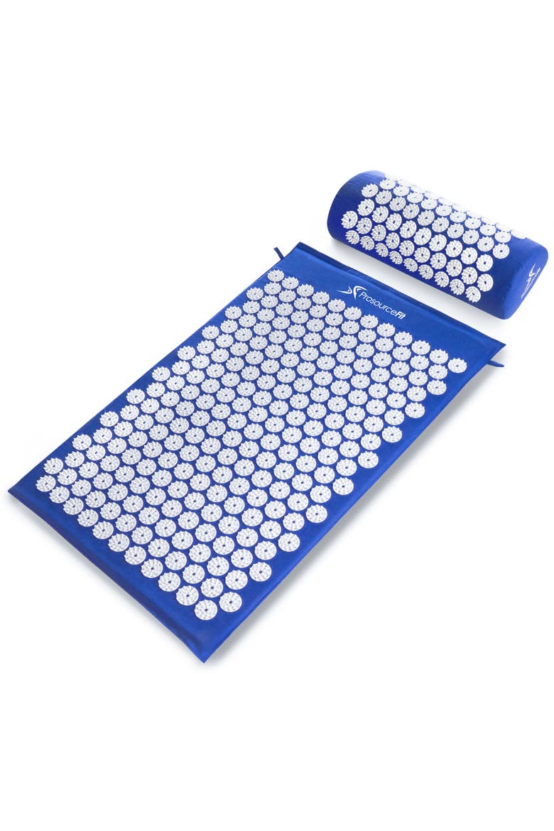 Acupressure Mat and Pillow Set, Main, color, Blue