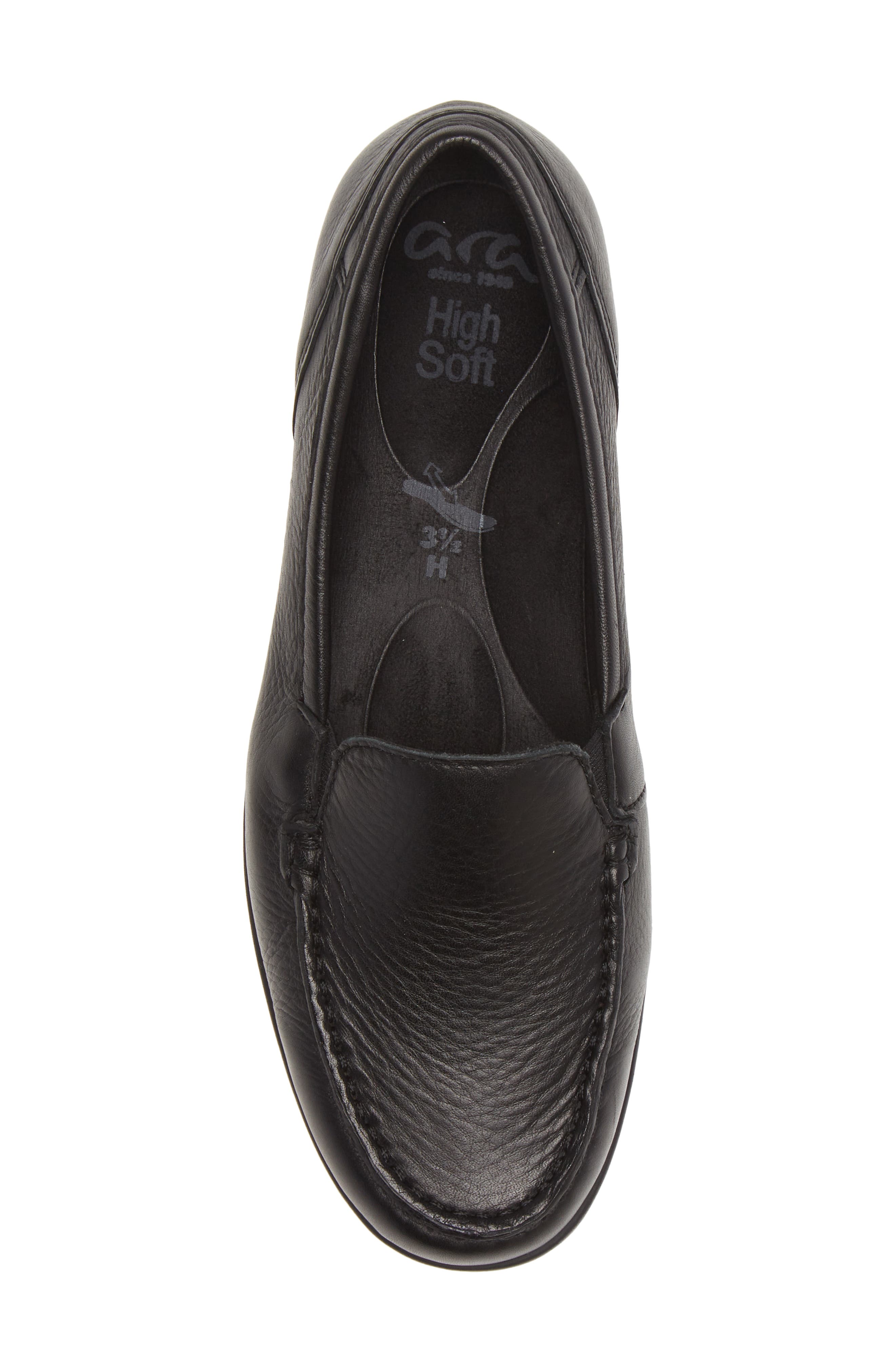 ara Dewitt Platform Loafer, Alternate, color, Black Gauchosoft