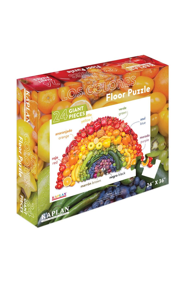 Kaplan Early Learning Company Colors - Los Colores - Bilingual Floor Puzzle - 24 Pieces, Alternate, color, Multicolored