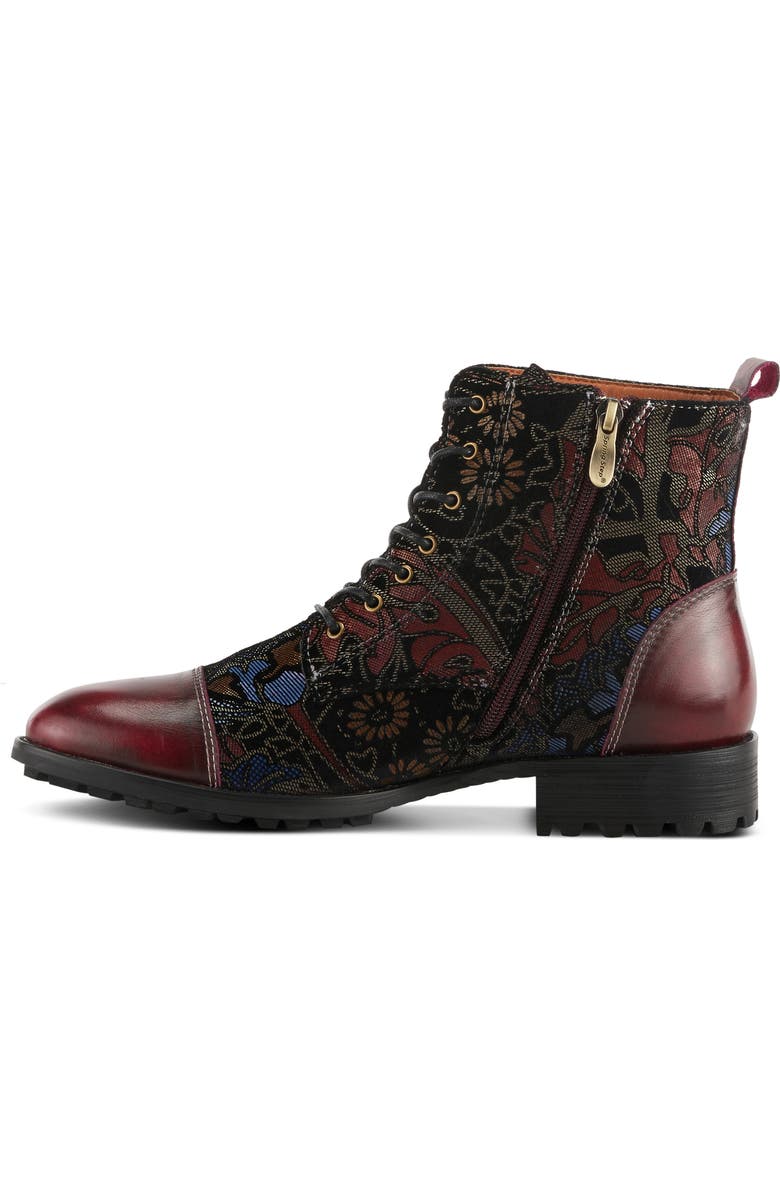 L'Artiste by Spring Step Elton Bootie, Alternate, color, Cabernet Multi