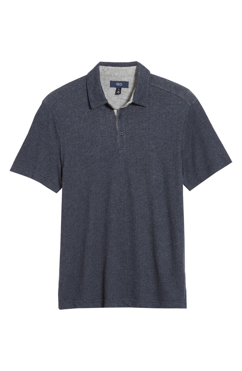 1901 Heathered Polo, Main, color,