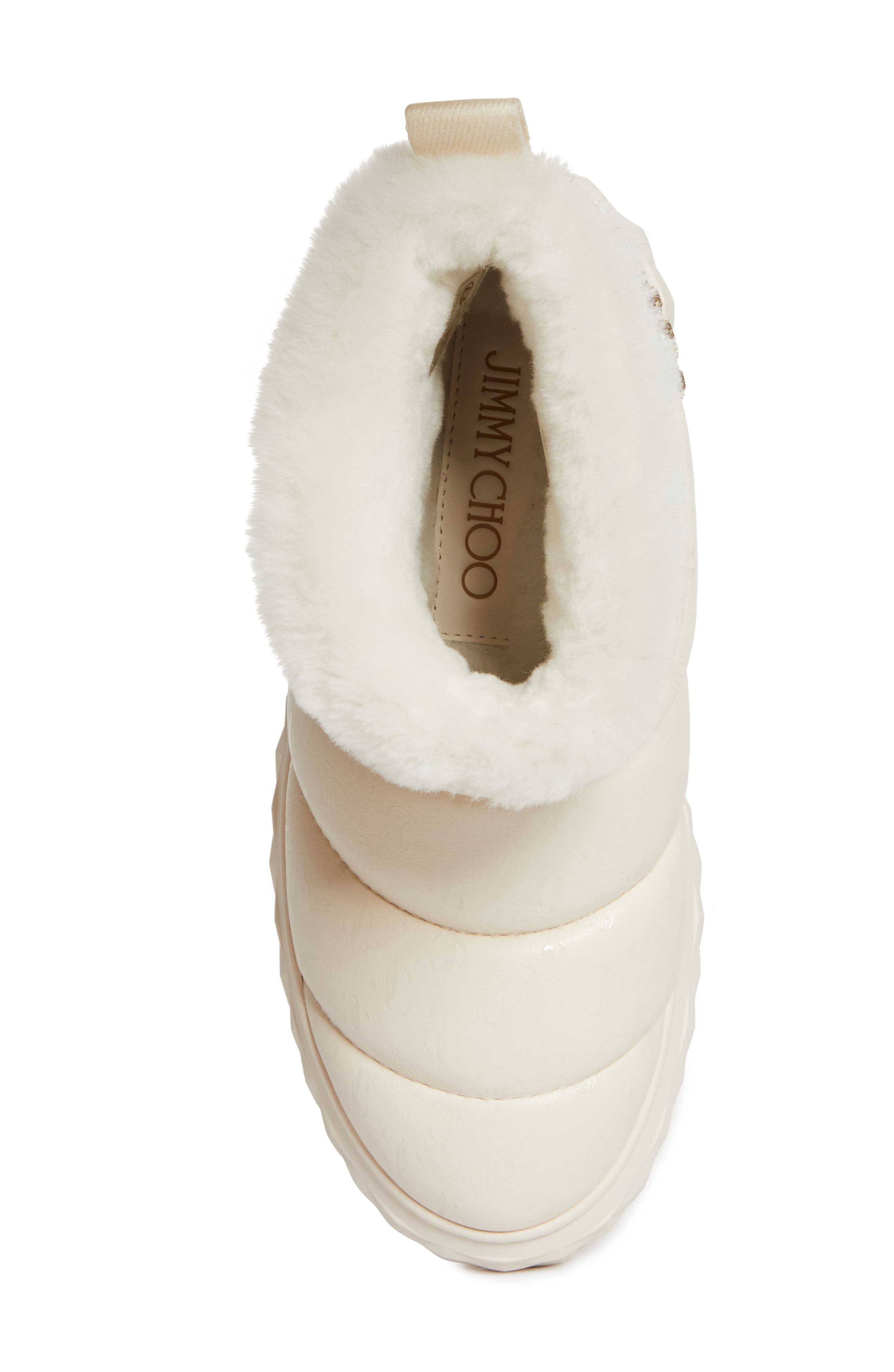 Jimmy Choo Xan Embellished Wedge Puffer Boot, Alternate, color, 