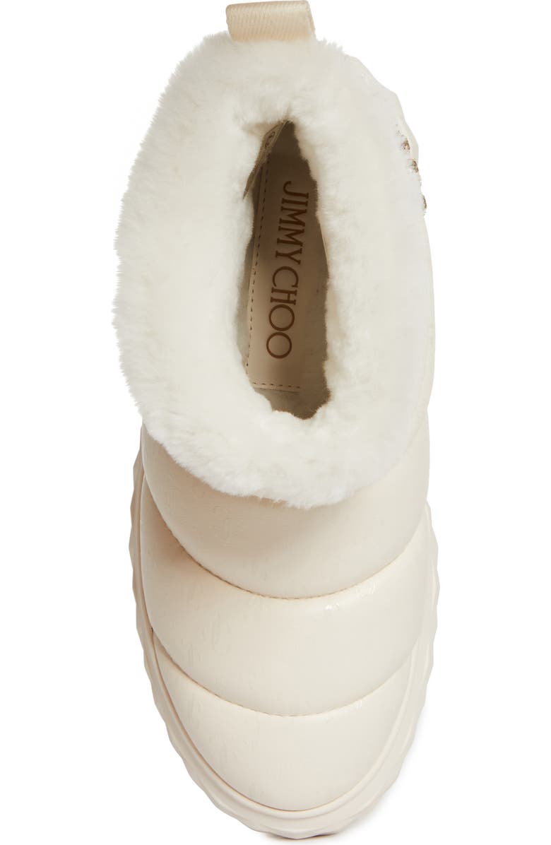 Jimmy Choo Xan Embellished Wedge Puffer Boot, Alternate, color,