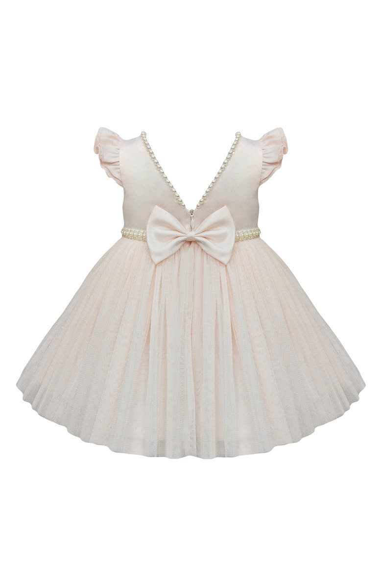 COUTURE PRINCESS Satin Party Dress, Alternate, color, Blush