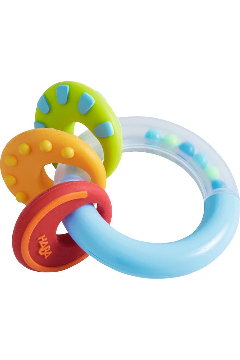 Nobbi Silicone Teether and Clutching Toy, Alternate, color, Multi