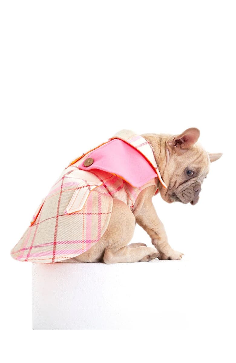 Moshiqa Tartan Dog Harness, Main, color, Beige