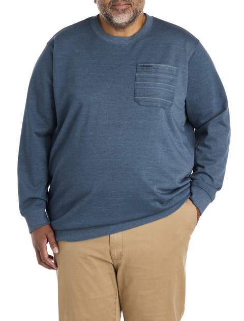 Big & Tall Bavaro Contrast-Pocket Crewneck Pullover