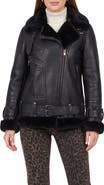 GORSKI Genuine Shearling Moto Zip Jacket