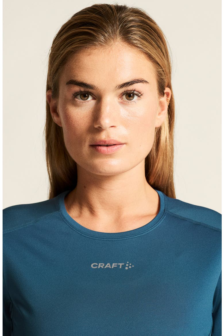 Essence Perforated Jersey T-Shirt, Alternate, color, ENSIGN
