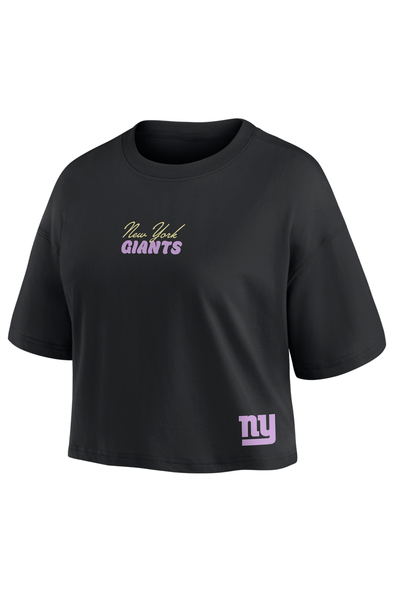 Women's Fanatics Cam Skattebo Black New York Giants Fashion Cropped T-Shirt, Alternate, color, Black