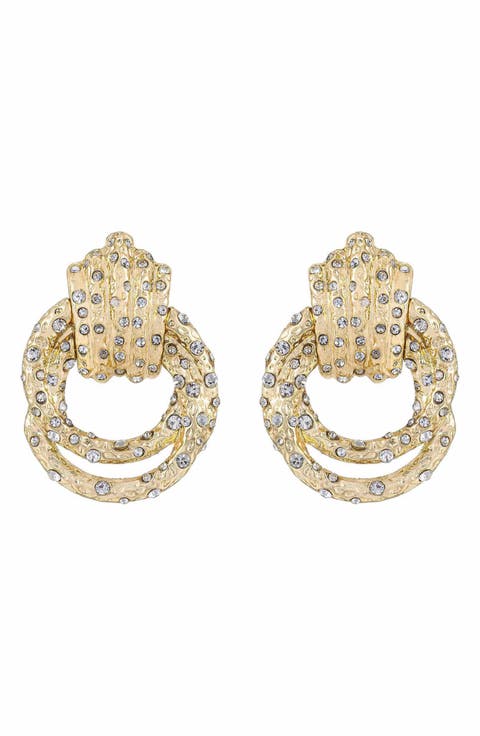 Crystal Knot Earrings