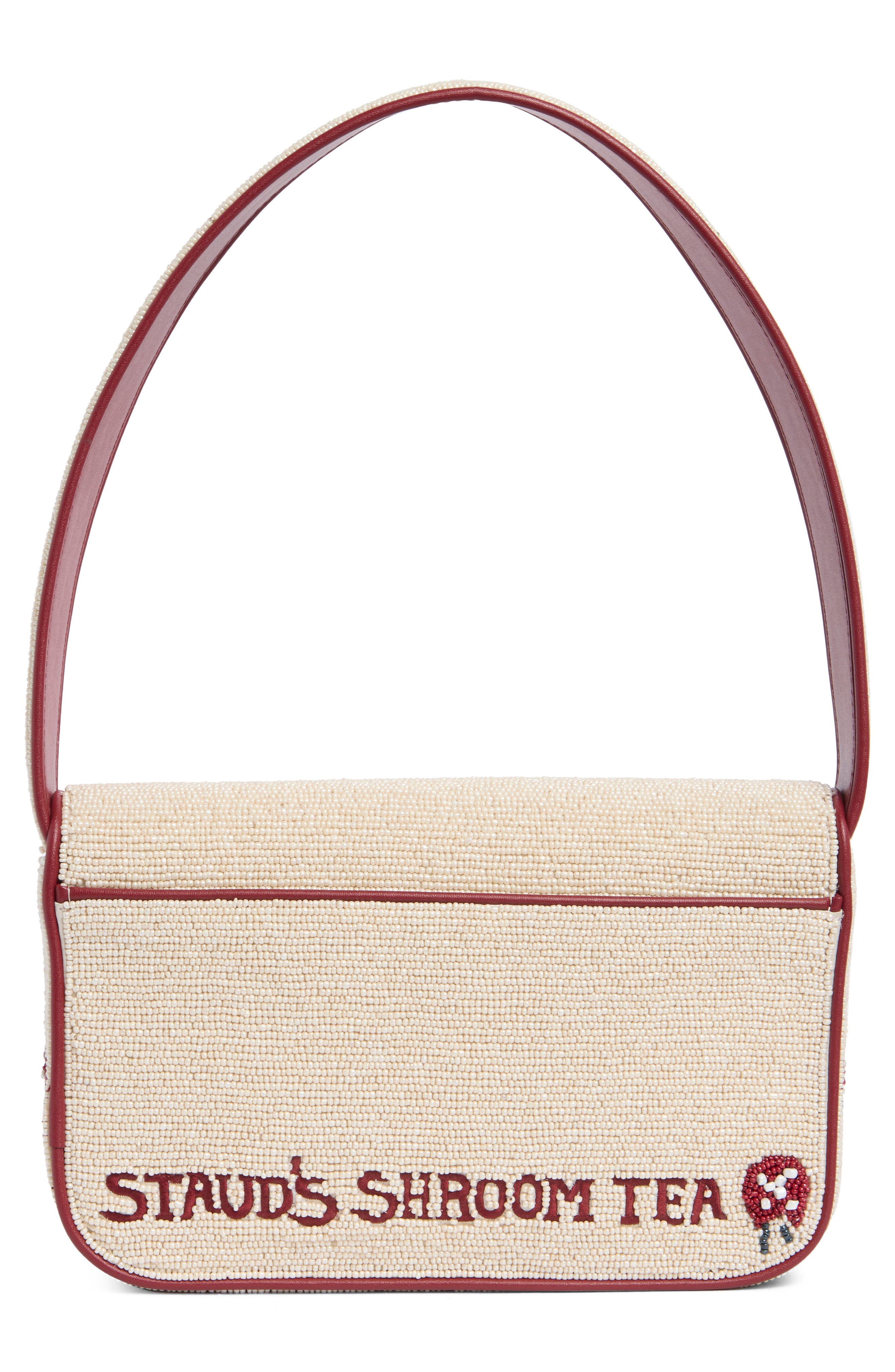 Tommy Beaded Shoulder Bag, Alternate, color, MUSHROOM TEA