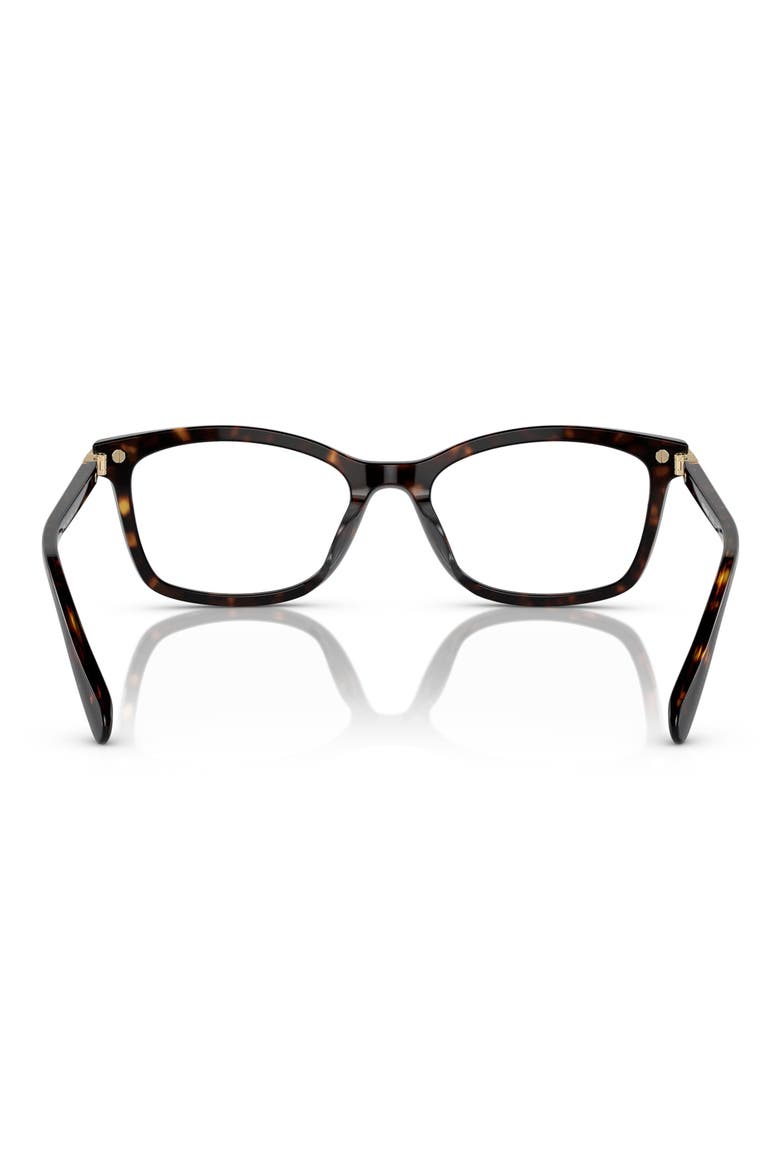 51mm Rectangular Optical Glasses, Alternate, color, DARK TORTOISE / DEMO