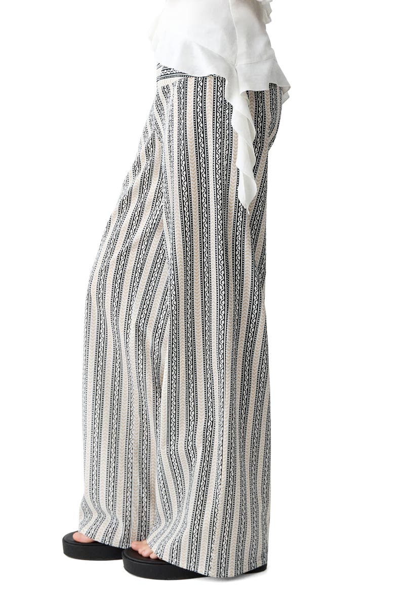 MANGO TEEN Block Print Straight Leg Pants, Alternate, color, 