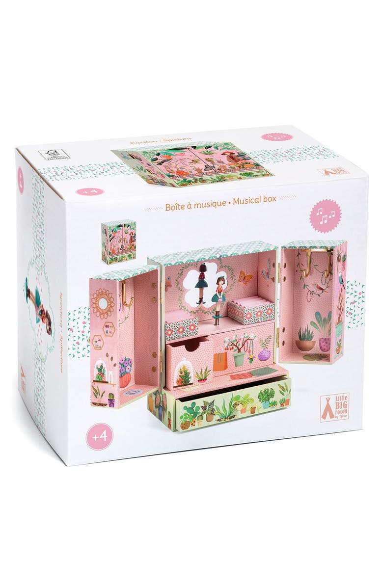 Djeco Secret Garden Musical Treasure Box, Alternate, color, Multi