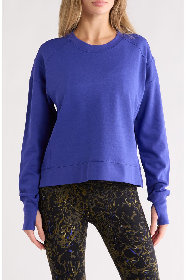 Colourful Rack For Classes Sweaty Betty After Class Crop Sweatshirt (Women) | Nordstromrack