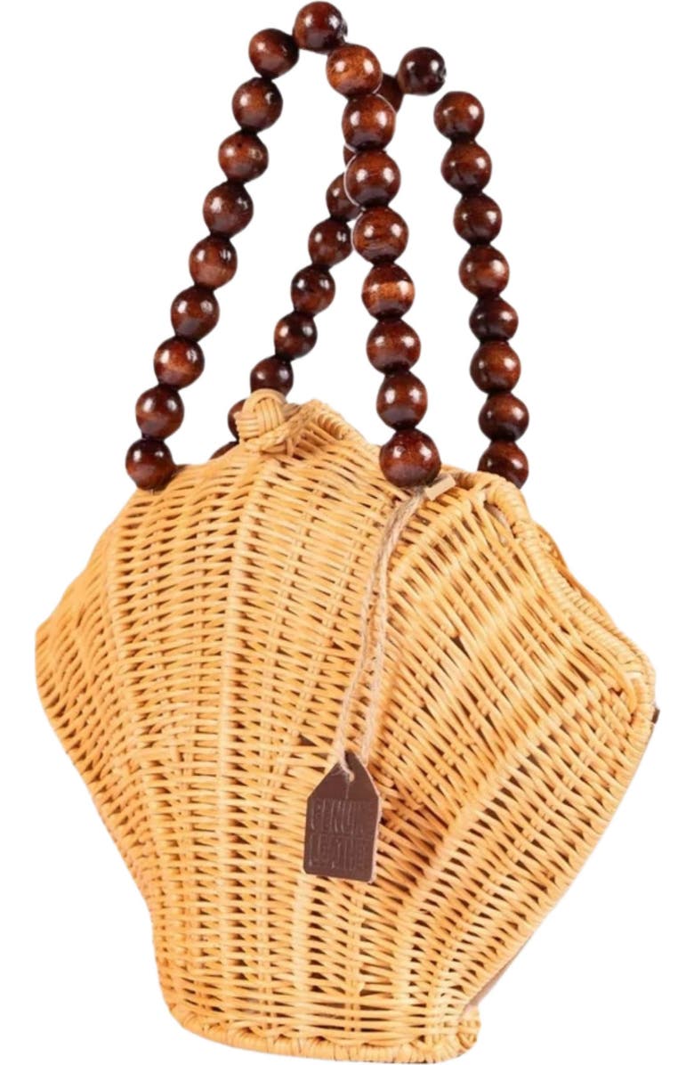 Jelavu Shelly Woodbead Crossbody Bag, Alternate, color, Natural