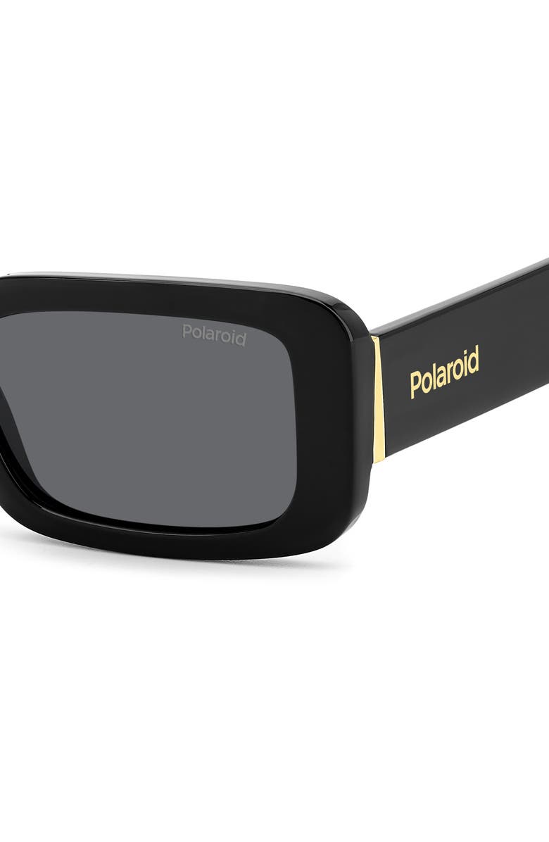 Polaroid 52mm Polarized Rectangular Sunglasses, Alternate, color, 