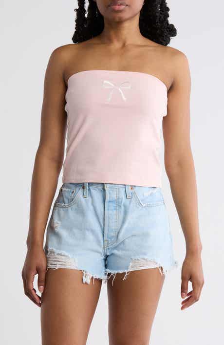 Hi Res Bow Bandeau Tube Top