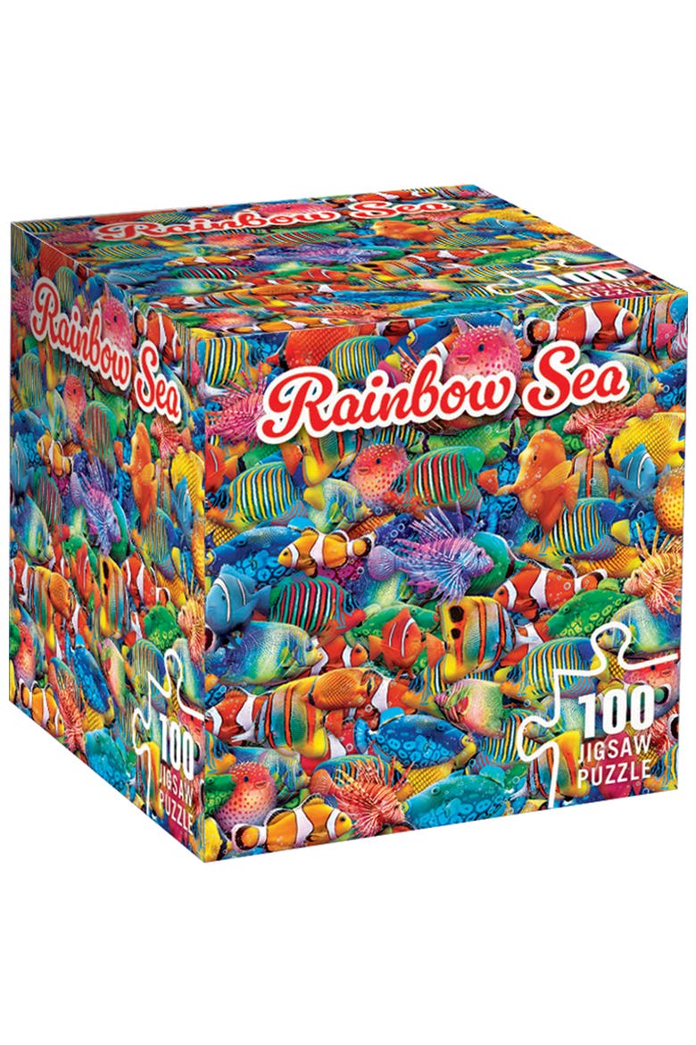 Rainbow Sea 100 Piece Jigsaw Puzzle, Main, color, Multicolor