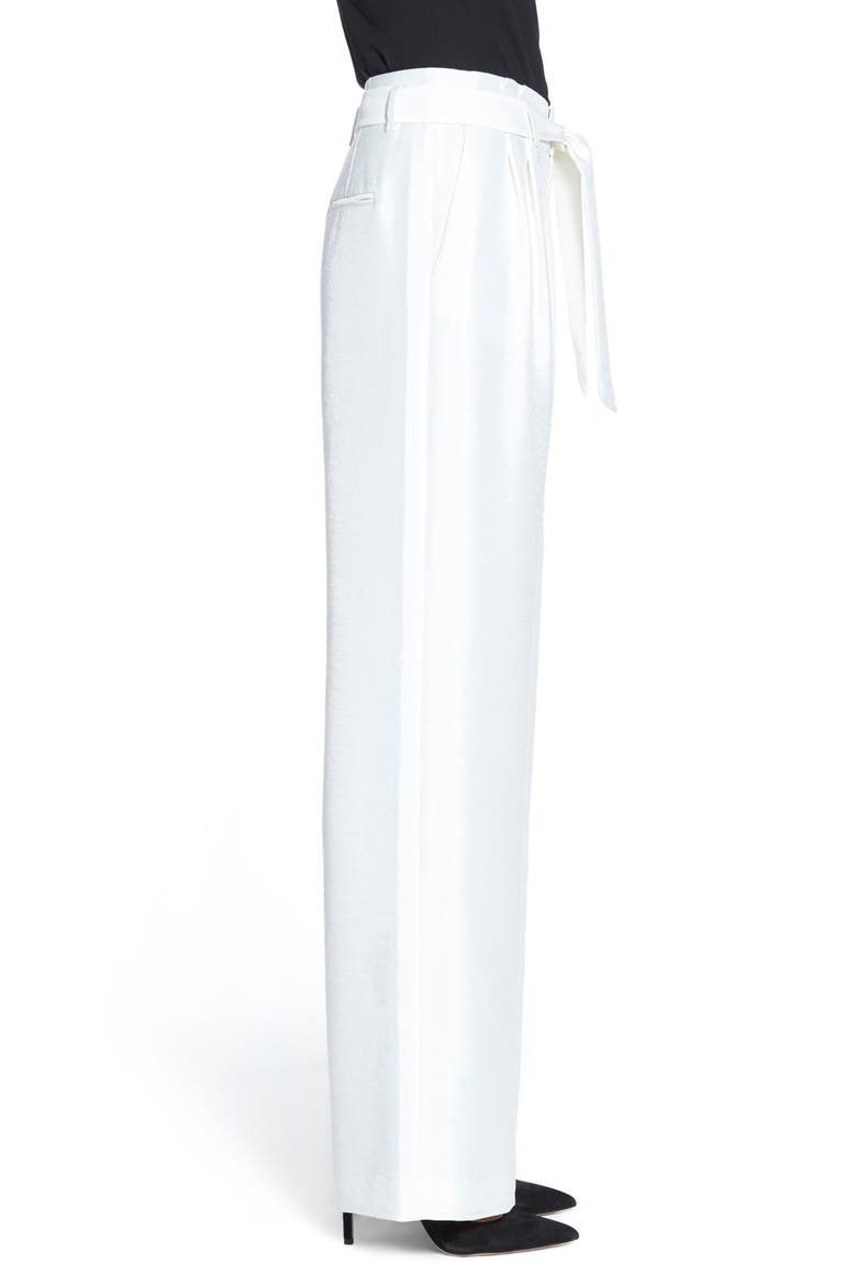 High Rise Wide Leg Pants, Alternate, color, WHITE SNOW