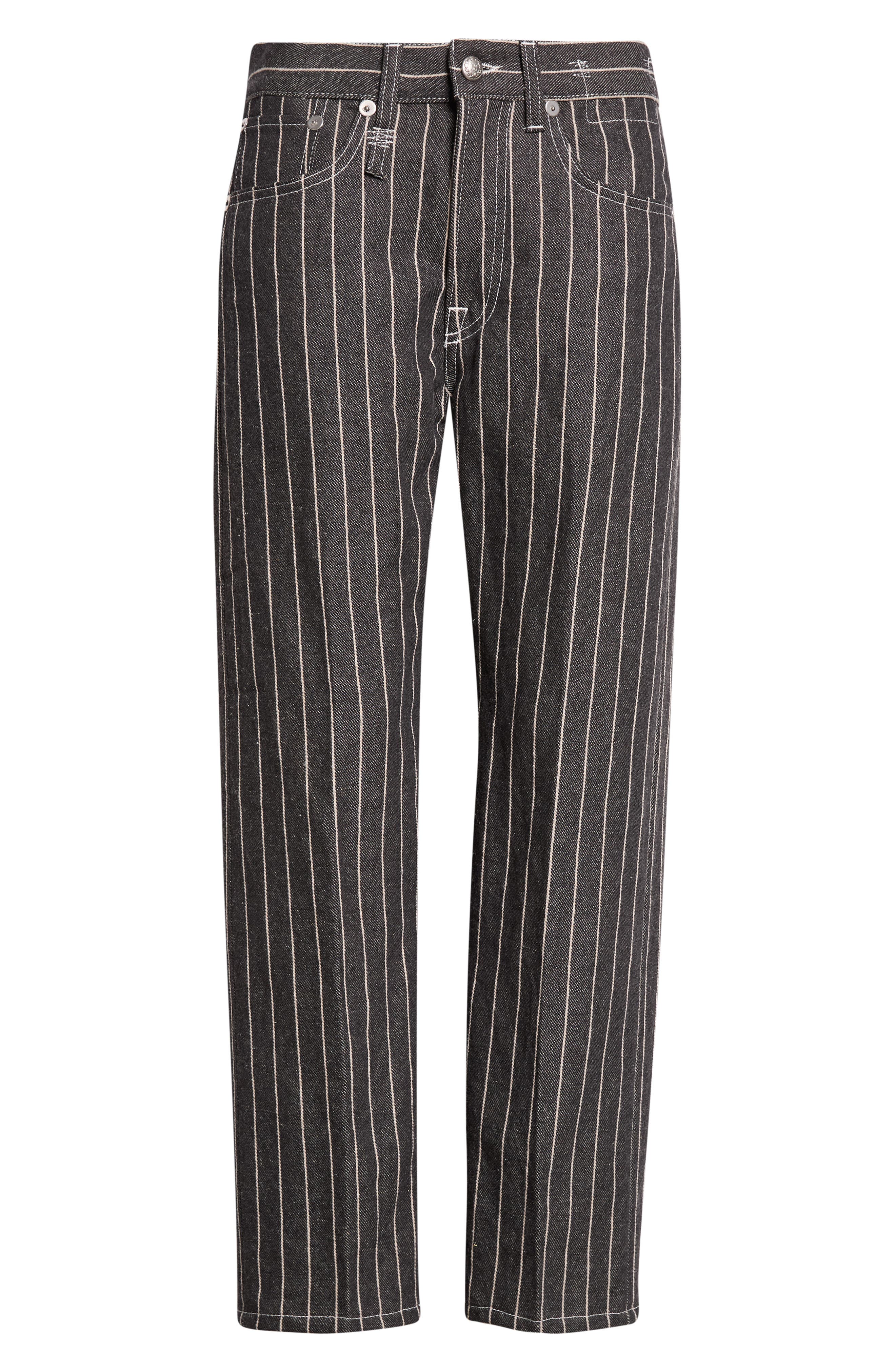 selected BLACK ECRU STRIPE