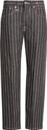 R13 Pinstripe Linen, Wool & Cotton Boyfriend Jeans